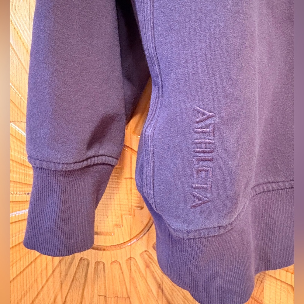 Athleta Deep Purple Half-Zip Pullover Sweater - image 6
